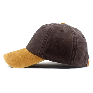 New Arrival Solid Color Sports Cap Unisex High Quality Vintage Style Breathable Waterproof Fabric PVC Customizable Baseball Cap - Product Image 2