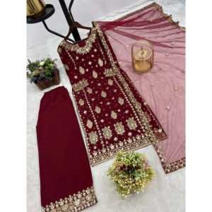 ชุด dupatta ด้านบนและแฟนซีที่สวยงามของผู้หญิงสำหรับงานปาร์ตี้ - Product Image 2
