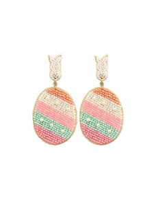 Boucles d'oreilles pendantes bohèmes pour femmes, en alliage, ornées de strass et de perles, bijoux de fête, forme bouteille de champagne verte - Product Image 3