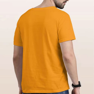 Men's Orange O-Neck Short Sleeve T-Shirt With <b>Spiderman</b> Santa <b>Hat</b> Print Regular Fit Casual Jersey Knit Cotton - Product Image 3