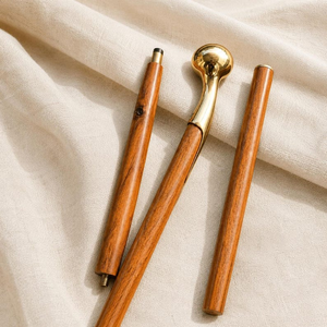 Bastón de madera con mango de bola dorada, hecho a mano, estilo vintage, elegante, para caballero, decorativo, clásico, de apoyo, regalo - Product Image 3