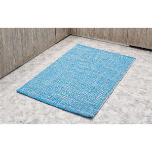 Tapis en coton épais antidérapant fait main avec poils moyens et entretien facile - Product Image 1