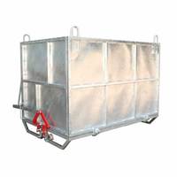 Bacs de recyclage en métal pour ferraille, grands conteneurs à déchets, bacs à ordures métalliques, bacs de collecte à déchargement par le bas