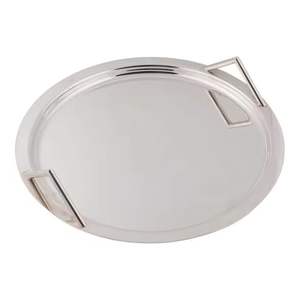 Bandeja Decorativa de Acero Inoxidable Hecha a Mano para Decoración de Sala de Estar con Estilo Artístico para Ramadán |   Mejora la presentación interior - Product Image 1