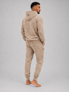 Men's Retro Acid Wash Tracksuit Pullover <b>Hoodie</b> with Drawstring Jogger Pants Urban Fashion Gym Running Outfit Premium - Product Image 4