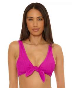 Top de Bikini convertible con hebilla arrugada para Mujer | Becca - Product Image 4