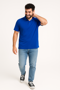 T-shirt respirant pour homme en micro-polyester DRY FIT 180g, manches courtes, tricoté, décontracté, pour le golf et le tennis, personnalisable avec logo - Product Image 3