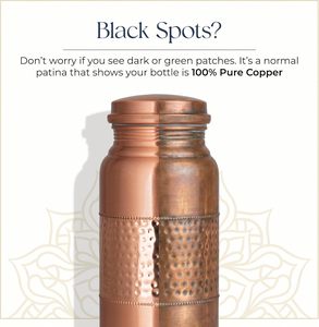 Wholesale 650ml Pure Copper Eco-Friendly Easy Portable <b>with</b> Leak-Proof Lid Durable Pure Copper Water Bottle <b>with</b> Custom Logo - Product Image 6