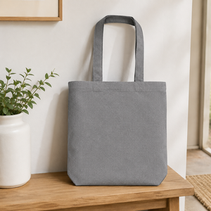 Bolsa de Tela de Algodón Reciclado con Bolsillo Interior, 225 GSM, 38x42x8 cm, Logotipo Personalizado, Promocional, Mayorista, Fabricante, OEM, ODM, B2B - Product Image 6