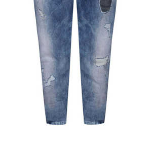 Pantalon en jean droit pour homme, style urbain, uni, délavé, respirant, décontracté, pour l'hiver - Product Image 3