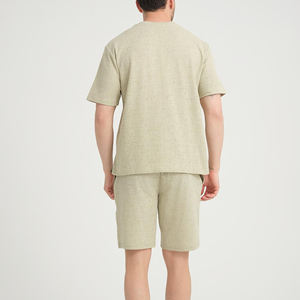 Ensemble deux pièces pour homme de haute qualité OEM, sur mesure, séchage rapide, t-shirt à manches courtes et short respirant - Product Image 5