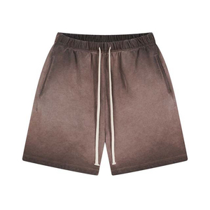 Shorts décontractés pour hommes en coton délavé style vintage, respirants, pour l'été et le streetwear - Product Image 2