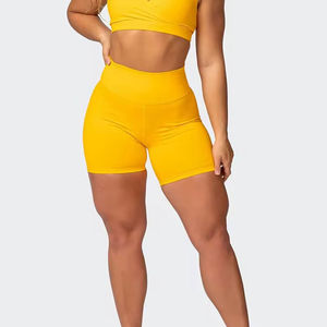 Shorts de yoga en gros pour entreprises (B2B) – Collection couleurs pastel pour les séances d'été en studio – Couleurs personnalisées – Prix usine de gros - Product Image 5