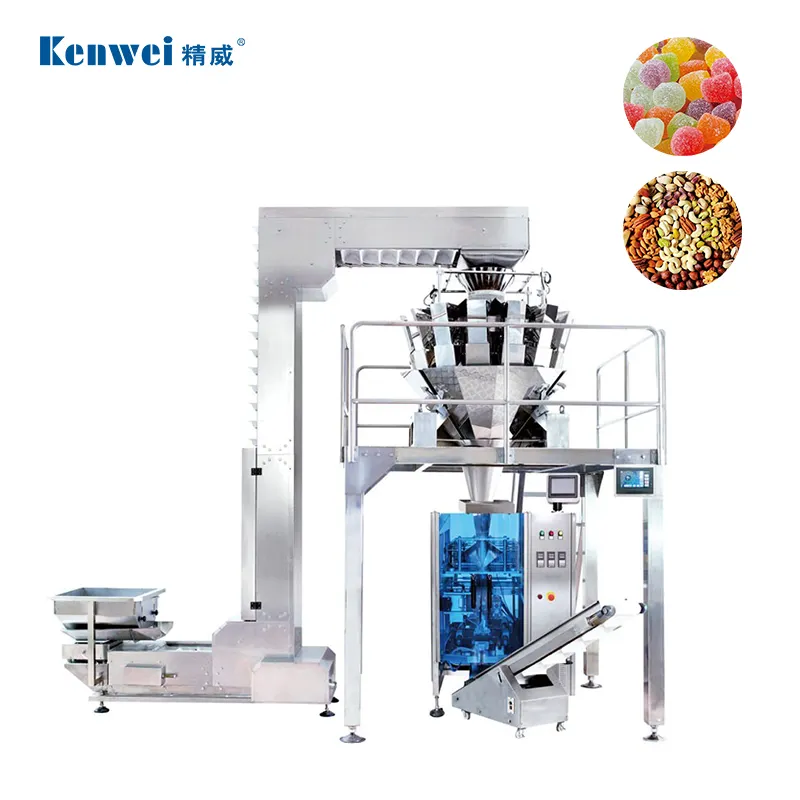 Automatische Chips Snack Verpakkingsmachine Snoep Verpakkingsmachine Standaard Verticale Vorm Vul Seal Machine