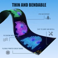 Décalcomanies et graphiques personnalisés pour voiture Panneau d'écran à LED flexible Eyes LED Car Devil Eye Light