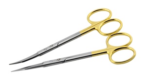 Tijeras Goldman-Fox de 13cm, tijeras dentales curvas rectas, instrumentos quirúrgicos, acero de carburo de tungsteno pasivado - Product Image 6