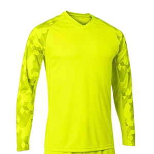 Ensemble de gardien de but camouflage, maillot à col en V à manches longues, short, uniforme de football pour hommes, écologique, respirant, séchage rapide, polyester - Product Image 3
