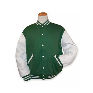 Chaqueta Varsity Vintage Personalizada de Invierno con Nombre Bordado, Mangas en Contraste, Dobladillo Acanalado, Hecha a Medida, Talla Personalizada, Lona Escolar - Product Image 3