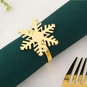 Anneaux de serviette en métal de vente chaude avec un design unique en touche argentée pour une utilisation quotidienne dans la cuisine et la décoration - Product Image 4