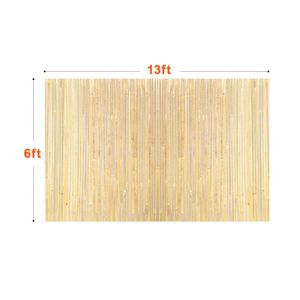 Schermo per la privacy in bambù naturale ecologico, pannello decorativo con telaio finito UV, altezza 1,8 m x lunghezza 4,8 m - Product Image 6