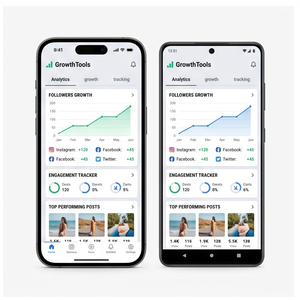 Application de tableau de bord Royalcraft Analytics – Analyse des données, rapports, suivi des KPI, outils d'analyse de données commerciales iOS/Android - Product Image 2
