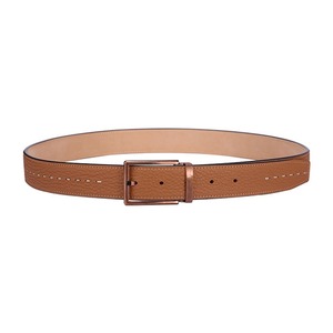 Ceinture en cuir classique de style nouveau avec boucle en alliage pour hommes, durable, légère, réglable et de grande taille - Product Image 2