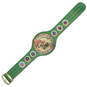 Ceinture de championnat WBC en cuir vert avec plaques métalliques pour la lutte, le MMA et l'entraînement - Product Image 4