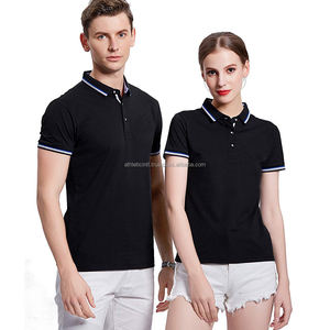 Polo de diseño personalizado, camisa de alta calidad, 220 gramos, de algodón, para parejas - Product Image 3