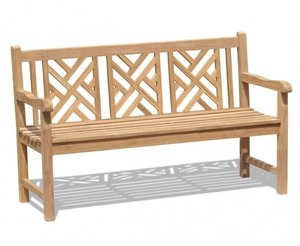 Fauteuil de salon, Matériau principal : Bois de teck, Design moderne et élégant, Longueur adaptable à diverses nécessités - Product Image 1