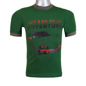 Camiseta de manga corta con cuello redondo para hombre, color marrón, diseño estampado Let's Go On An Adventure, 100% algodón, corte regular, para todas las estaciones - Product Image 4