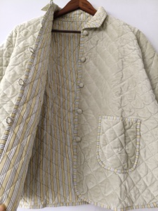 Reversible Animal Print 100% Cotton Quilted <b>Ladies</b> Autumn Winter Chic <b>Jacket</b> - Product Image 5