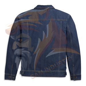 Solid Color New Fashion Comfortable <b>Men's</b> <b>Denim</b> <b>Jacket</b> 100% Cotton Casual Streetwear <b>Men</b> <b>Denim</b> <b>Jackets</b> - Product Image 2