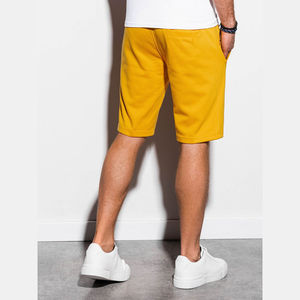 Pantalones Cortos de Felpa con Logotipo al por Mayor para Hombre, Pantalones Cortos Deportivos de Algodón Tejido con Cordón Ajustable para Hombre - Product Image 3