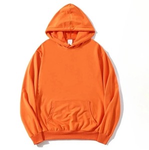 Sudadera con Capucha para Hombre, Color Sólido, Felpa Francesa, Bordada, Informal, para Invierno, Talla Grande, Corte Regular, Manga Regular - Product Image 4