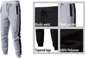 Survêtement de jogging en molleton pour hommes, ensemble personnalisé, automne, hiver, sweat-shirt à capuche, simple - Product Image 4