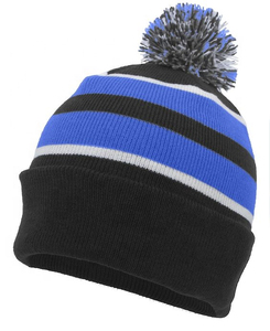 Nuevo Modelo de Gorro de Punto Unisex a Rayas con Pompón, 100% Acrílico, Gorro de Invierno para Adultos, Uso Casual al Aire Libre 2026 - Product Image 2