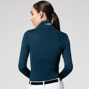 Camisa de equitación para mujer al por mayor, manga larga, de secado rápido, capa base de material Suplex/Robex, ajuste personalizado, fabricante OEM - Product Image 3