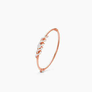 Pulsera estilo Kada con diamantes cultivados en laboratorio, 0.63 ct, en oro amarillo, blanco y rosa de 9 quilates - Product Image 1