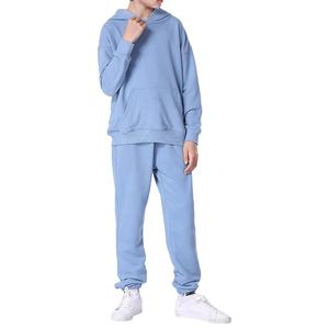 เสื้อสวมหัวผ้าฟลีซสัมผัสนุ่มสบายๆสำหรับเด็กเสื้อมีฮู้ดและกางเกงวิ่งมีกระเป๋าหน้าชุดวอร์มเล่นกีฬาออกกำลังกายเล่นยิมเสื้อสวมหัว - Product Image 5