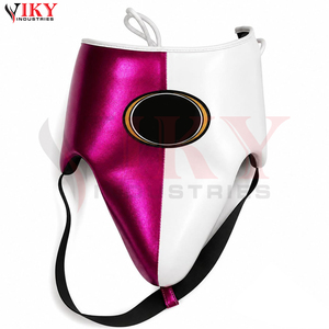 Service OEM ODM, ensembles de boxe durables avec logo personnalisé, rose et blanc métalliques, protège-tête, gants de boxe, protège-guêtres, équipement de combat professionnel - Product Image 3