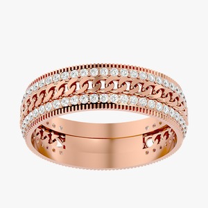 Bague Hip Hop en Diamant de Qualité Supérieure pour Hommes et Femmes, Bijou Tendance pour Célébrations et Tenues Décontractées, Disponible au Meilleur Prix du Marché - Product Image 1