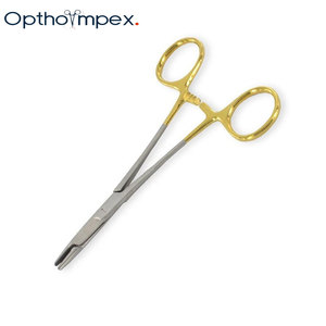 Porte-aiguilles manuels de précision en acier inoxydable, instruments chirurgicaux certifiés CE pour les procédures de suture en cliniques médicales - Product Image 4