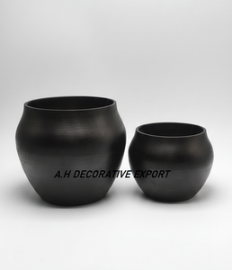 Jardinières en métal chromé de style américain moderne et luxueux |   Pots de fleurs écologiques et durables pour la décoration de la maison et des mariages |   Pot - Product Image 2