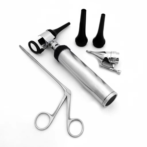 Meilleurs ensembles d'otoscopes vétérinaires en acier inoxydable, ensemble d'examen des oreilles vétérinaire avec embout alligator Hartman, approuvé CE ISO 13485 - Product Image 4