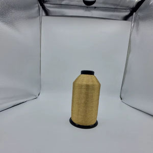 Fil à broder métallique argenté durable pour l'industrie textile, broderie, tricot à la main, tissage, qualité professionnelle SHREE VIDHATA JARI - Product Image 1