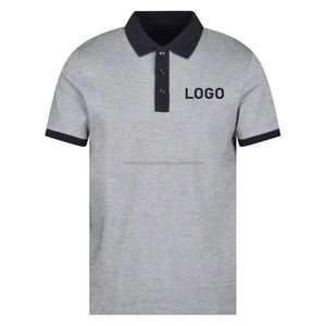 Dernière mode hommes coupe ajustée pour T-shirts polo respirant demi-manches t-shirts sur mesure vêtements de sport solide Golf Jersey chemise - Product Image 1
