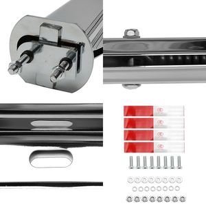 Supporto Cromato per Paraspruzzi a Molla Dritta per Camion, Interasse Bulloni 2.5'', Lunghezza 30'', Striscia Riflettente, Accessori per Camion - Product Image 3