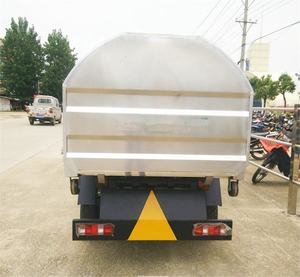 Piccolo camion della spazzatura a benzina Duy 3 m3 con braccio a gancio 3ton veicolo per la raccolta dei rifiuti domestici in acciaio inox furgone vendita - Product Image 5