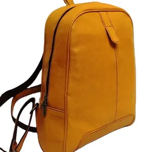 Genuine Leather Hot Selling Unisex Backpacks Men Bags Travels Leather School Bag