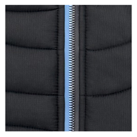 Veste matelassée unisexe personnalisée en polyester/nylon avec logo imprimé OEM, respirante, anti-UV, séchage rapide, avec poches, pour l'hiver, vente en gros